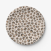 Leopard Print Birthday Party Pappteller (Vorderseite)