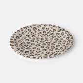 Leopard Print Birthday Party Pappteller (Schrägansicht)