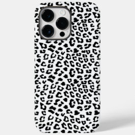 Leopard Print Black and White Case-Mate iPhone 14 Pro Max Hülle