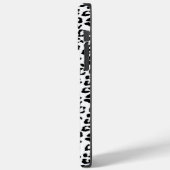 Leopard Print Black and White Case-Mate iPhone Hülle (Rückseite / Links)