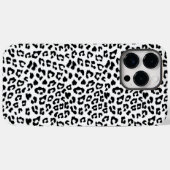 Leopard Print Black and White Case-Mate iPhone Hülle (Rückseite (Horizontal))