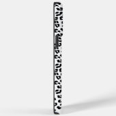 Leopard Print Black and White Case-Mate iPhone Hülle (Rückseite / Rechts)