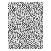 Leopard Print Black and White Tischdecke (Vorderseite)