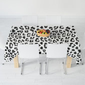 Leopard Print Black and White Tischdecke