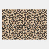 Leopard Print, Black, Brown, Rust und Tan Geschenkpapier Set (Vorderseite 2)