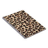 Leopard Print, Black, Brown, Rust und Tan Notizblock (Rechte Seite)
