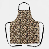 Leopard Print, Black, Brown, Rust und Tan Schürze (Vorderseite)