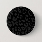 Leopard Print Black Button (Vorderseite)