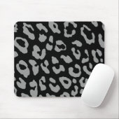 Leopard Print Black Gray Mousepad (Mit Mouse)