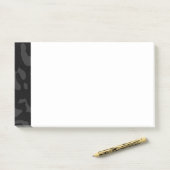 Leopard Print Black Post-it Klebezettel (Auf Schreibtisch)