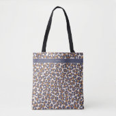 Leopard Print Blue Brown- Tasche (Vorderseite)