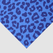Leopard Print-Blue- Seidenpapier (Detail)