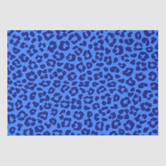 Leopard Print-Blue- Seidenpapier