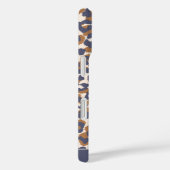 Leopard Print Blue und Brown- Case-Mate iPhone Hülle (Rückseite / Rechts)