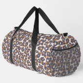 Leopard Print Blue und Brown- Duffle Bag (Rechte Ecke)