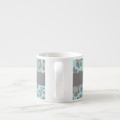 Leopard Print Blue und Gray Espresso Tasse (Rückseite)