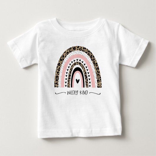 Leopard Print Boho Rainbow Willy Kind T - Shirt (Vorderseite)