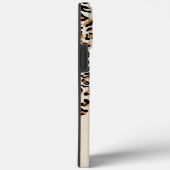 Leopard Print Bold Pop Initial Natural Case-Mate iPhone Hülle (Rückseite / Rechts)