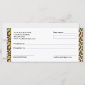 Leopard Print Boutique Style Geschenkgutscheine (Rückseite)