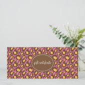 Leopard Print Boutique Style Geschenkgutscheine (Stehend Vorderseite)