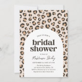 Leopard Print Brautparty Einladung (Vorderseite)