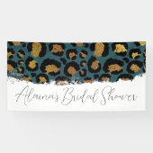 Leopard Print Brautparty Party Banner (Horizontal)