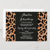 Leopard Print Bridal Dusche Einladung (Vorne/Hinten)
