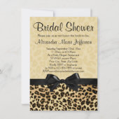 Leopard Print Bridal Dusche Einladung (Vorderseite)