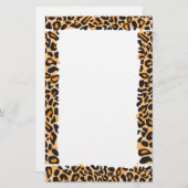 Leopard Print Briefpapier (Vorne/Hinten)