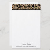 Leopard Print Briefpapier (Vorne/Hinten)
