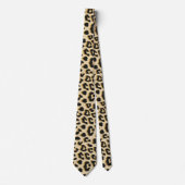 Leopard Print Brown Krawatte (Vorderseite)