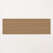 Leopard Print Brown Muster Yogamatte (Rückseite (Horizontal))