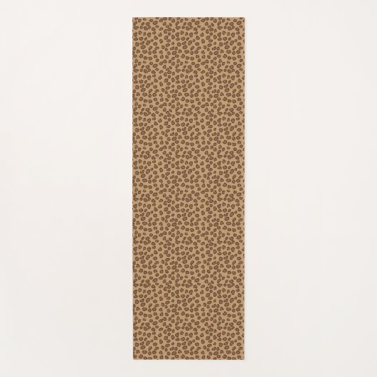 Leopard Print Brown Muster Yogamatte (Vorderseite)