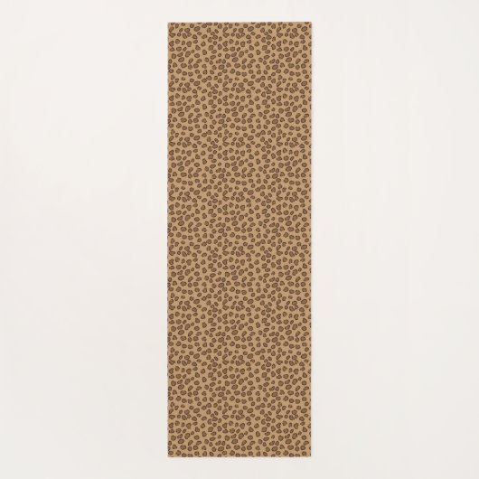 Leopard Print Brown Muster Yogamatte (Rückseite)