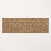 Leopard Print Brown Muster Yogamatte (Vorderseite (Horizontal))