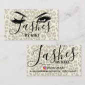 Leopard Print Business Cards Visitenkarte (Vorne/Hinten)
