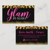 Leopard Print Business Cards Visitenkarte (Vorne/Hinten)