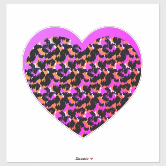 Leopard Print Car Decal Aufkleber (Blatt)