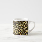Leopard Print Cat Muster Espressotasse (Rechts)