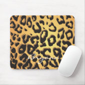 Leopard Print Cheetah Animal Glamour Mouse Pad Mousepad (Mit Mouse)