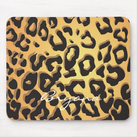 Leopard Print Cheetah Animal Glamour Mouse Pad Mousepad (Vorne)