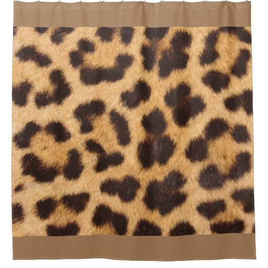 Leopard Print Cheetah Duschvorhang (Vorderseite)