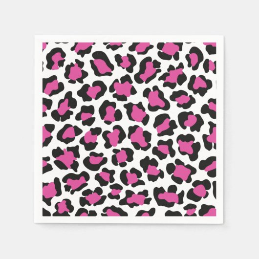 Leopard Print, Cheetah Pattern, Safari-Kostüm Serviette (Vorderseite)