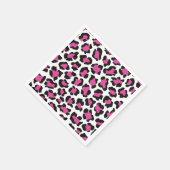 Leopard Print, Cheetah Pattern, Safari-Kostüm Serviette (Ecke)