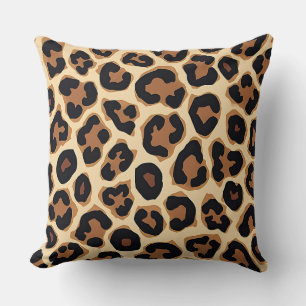 Leopard Print Chic Animal Design für Mode Kissen