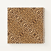 Leopard Print Chic Personalisiert Artist Sketchboo Notizblock (Rückseite)