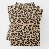Leopard Print, Classic Black and Tan Geschenkpapier Set (Beispiel)