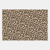 Leopard Print, Classic Black and Tan Geschenkpapier Set (Vorderseite)