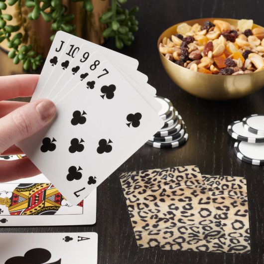 Leopard Print Classic Playing Cards Spielkarten (In Situ)