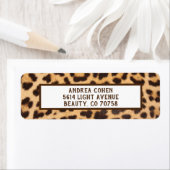 Leopard Print Classic Vintag Style Address Labels (Insitu)